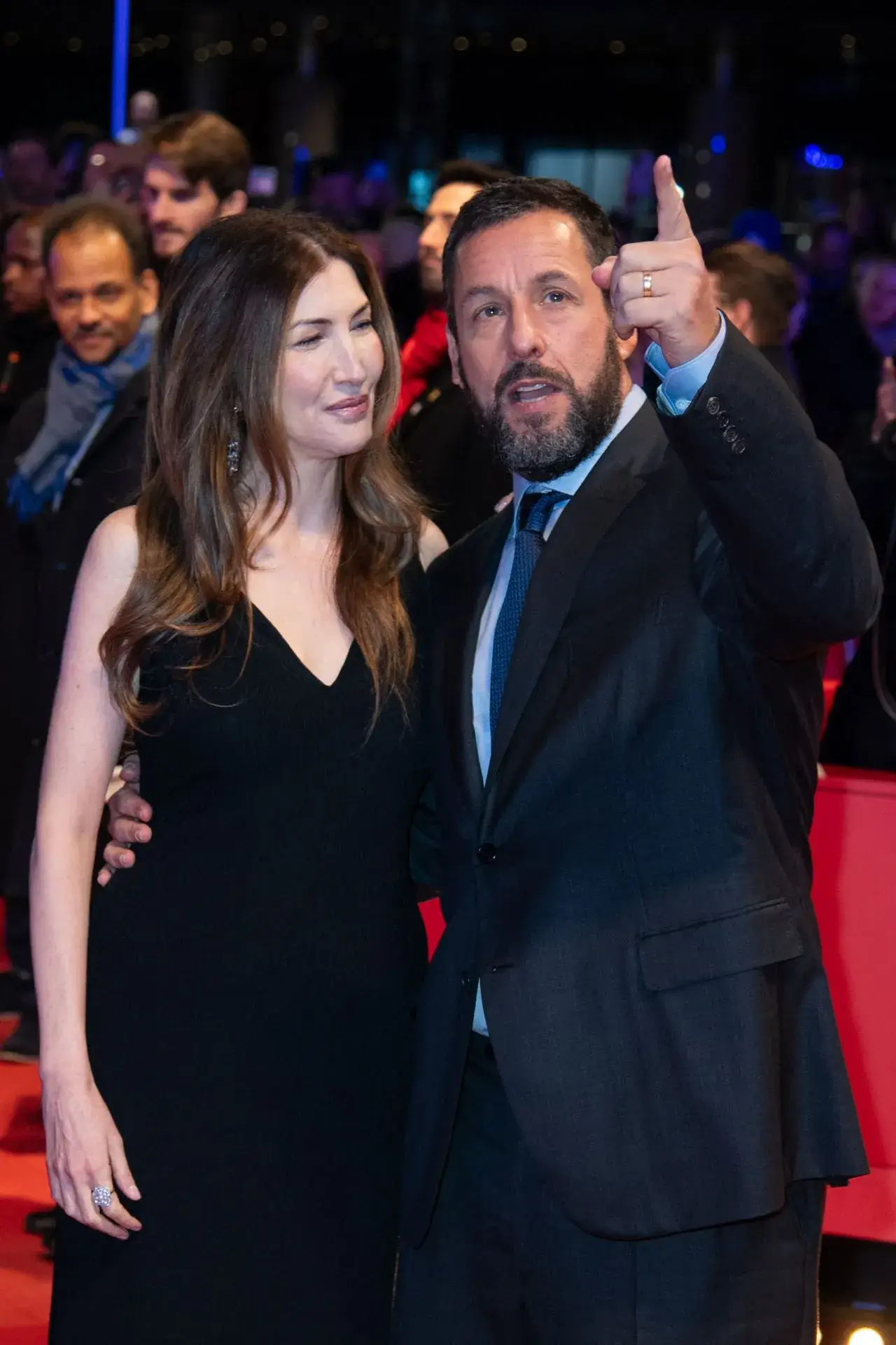 JACKIE SANDLER AND ADAM SANDLER STILLS AT SPACEMAN RED CARPET AT BIFF IN BERLIN